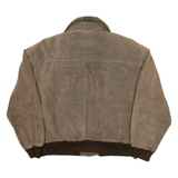 OUTDOOR EXCHANGE Mens Chore Jacket Brown Leather XL