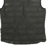 PHILIPP PLEIN Mens Puffer Gilet Black  L