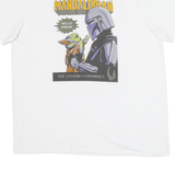 STAR WARS Mandalorian Mens T-Shirt White L