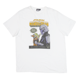 STAR WARS Mandalorian Mens T-Shirt White L