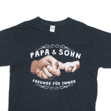 GILDAN Papa & Sohn Mens T-Shirt Black L