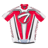 THOEMUS Full Zip Cycling Jersey Mens Jersey Red 3XL