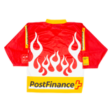 OCHSNER HOCKEY Postfinance Trophy Mens Jersey Red Long Sleeve USA V-Neck S