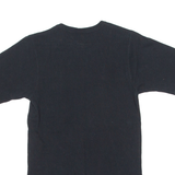 CHAMPION Mens T-Shirt Black Crew Neck XS