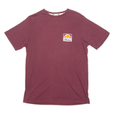 ELLESSE Mens T-Shirt Maroon Crew Neck M