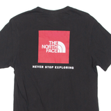 THE NORTH FACE Mens T-Shirt Black Crew Neck S