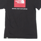 THE NORTH FACE Mens T-Shirt Black Crew Neck S