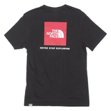 THE NORTH FACE Mens T-Shirt Black Crew Neck S