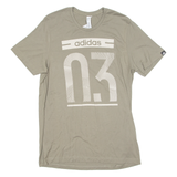 ADIDAS Mens T-Shirt Green Crew Neck M