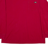 DICKIES Mens T-Shirt Red Long Sleeve XL