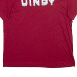 CHAMPION Womens T-Shirt Red 2XL