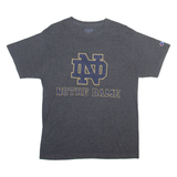 CHAMPION Notre Dame Mens T-Shirt Grey M