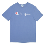 CHAMPION Mens T-Shirt Blue M