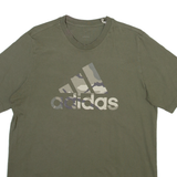 ADIDAS Mens T-Shirt Green M