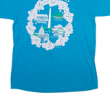 JERZEES Mens T-Shirt Blue L