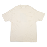 HANES Mens T-Shirt Cream XL