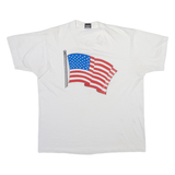 BEST Flag Mens T-Shirt White USA XL