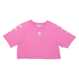 ADIDAS ORIGINALS Womens T-Shirt Pink Crew Neck UK 6