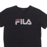 FILA Mens T-Shirt Black Crew Neck S