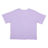 CHAMPION Womens T-Shirt Purple Crew Neck XL