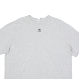ADIDAS ORIGINALS Womens T-Shirt Grey Crew Neck UK 18