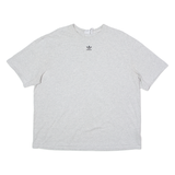 ADIDAS ORIGINALS Womens T-Shirt Grey Crew Neck UK 18