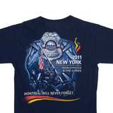 GILDAN New York World Police & Fire Games Mens T-Shirt Blue USA M