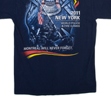 GILDAN New York World Police & Fire Games Mens T-Shirt Blue USA M