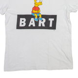 THE SIMPSONS Bart Mens T-Shirt White S