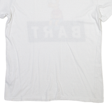 THE SIMPSONS Bart Mens T-Shirt White S
