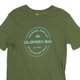 QUIKSILVER Mens T-Shirt Green S