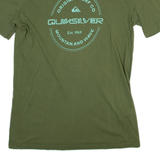 QUIKSILVER Mens T-Shirt Green S