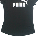 PUMA Womens T-Shirt Black UK 8