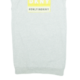 DKNY Womens T-Shirt Grey Sleeveless UK 10