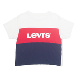 LEVI'S Cropped Womens T-Shirt White XXS