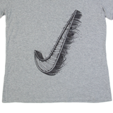 NIKE Womens T-Shirt Grey L