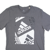 ADIDAS Mens T-Shirt Grey M