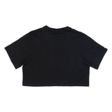 ELLESSE Cropped Womens T-Shirt Black UK 10