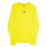 THE NORTH FACE Mens T-Shirt Yellow 3/4 Sleeve XS