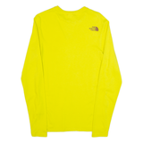 THE NORTH FACE Mens T-Shirt Yellow 3/4 Sleeve XS