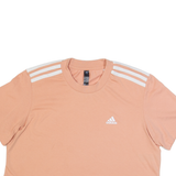 ADIDAS Cropped Prime Green Womens T-Shirt Pink UK 10