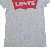 LEVI'S Womens T-Shirt Grey XXS