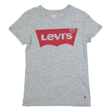 LEVI'S Womens T-Shirt Grey XXS