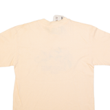 RAINFOREST CAFE Mens T-Shirt Orange 90s Crew Neck M