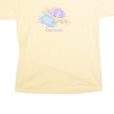 ANVIL Cancun Mens T-Shirt Yellow 90s Crew Neck L