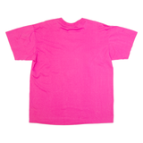 ONEITA Music Flowers Mens T-Shirt Pink 90s XL