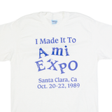 TEDMAN Ami Expo Santa Clara Womens T-Shirt White 90s USA L