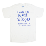 TEDMAN Ami Expo Santa Clara Womens T-Shirt White 90s USA L