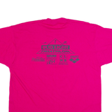 FRUIT OF THE LOOM Union Springs Triathlon Mens T-Shirt Pink 90s USA XL