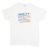 HANES John Sweet School Board Mens T-Shirt White USA L